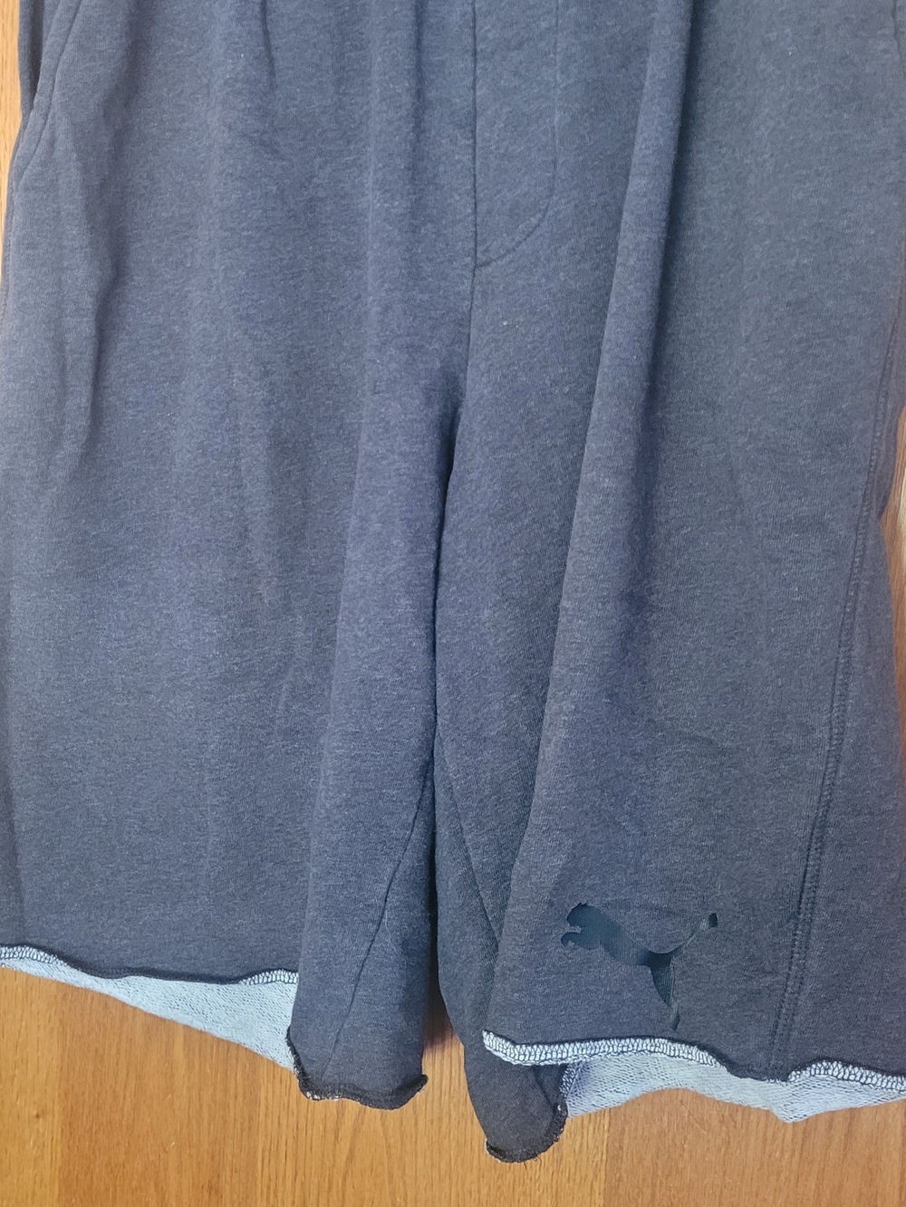 Puma Black Athletic Shorts with Logo